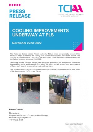 COOLING IMPROVEMENTS UNDERWAY AT PLS